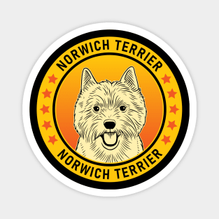 Norwich Terrier Dog Portrait Magnet